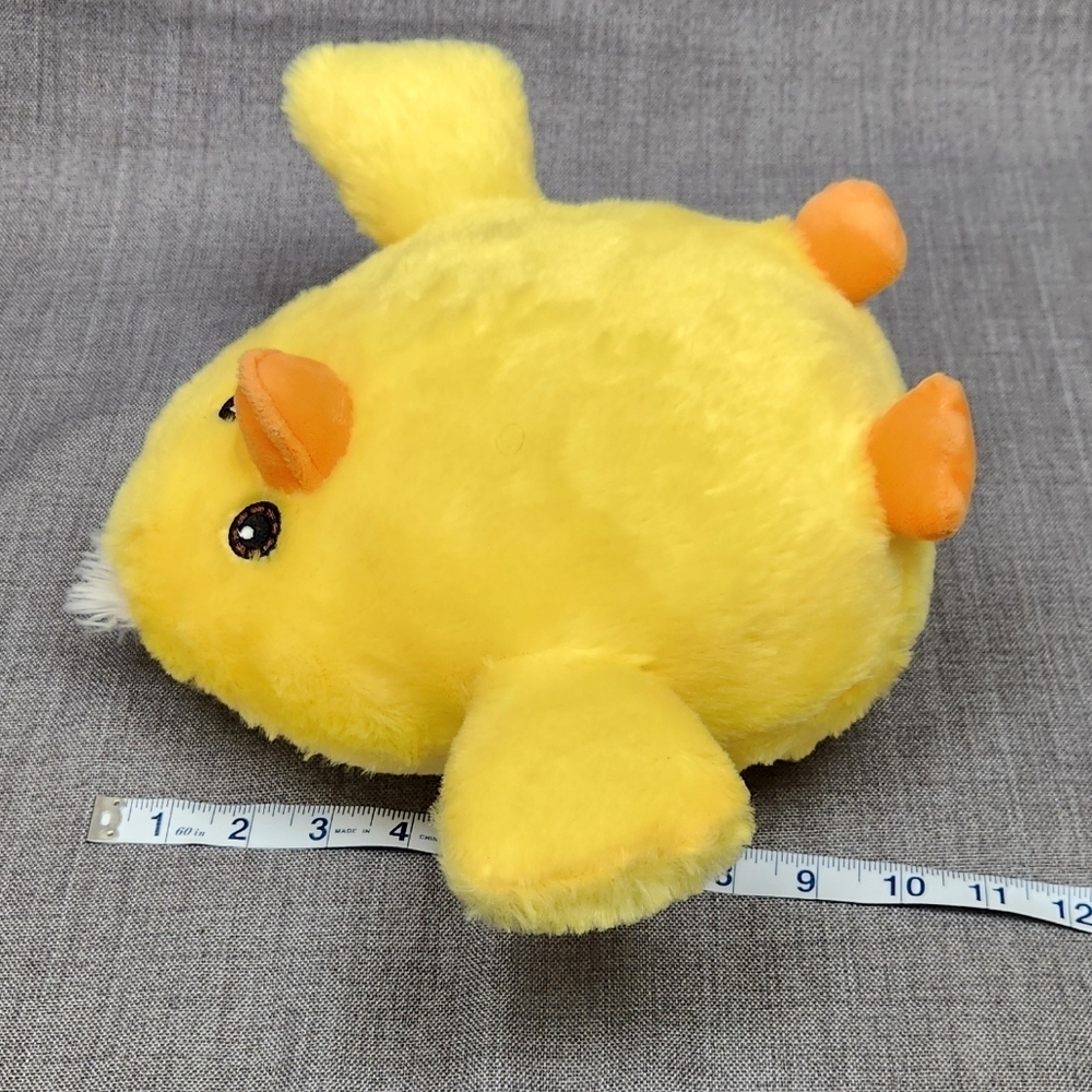 Progressive Plush Duck Chick Deana 2021 Yellow Orange Sewn Eyes Stuffed Animal. - Picture 4 of 5
